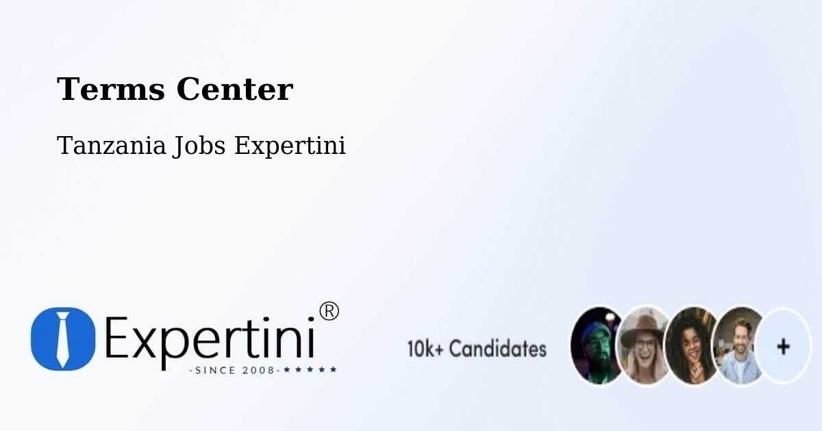 Terms of Service – Wete - Tanzania Jobs Expertini